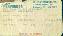 Edinburgh Ticket 1984